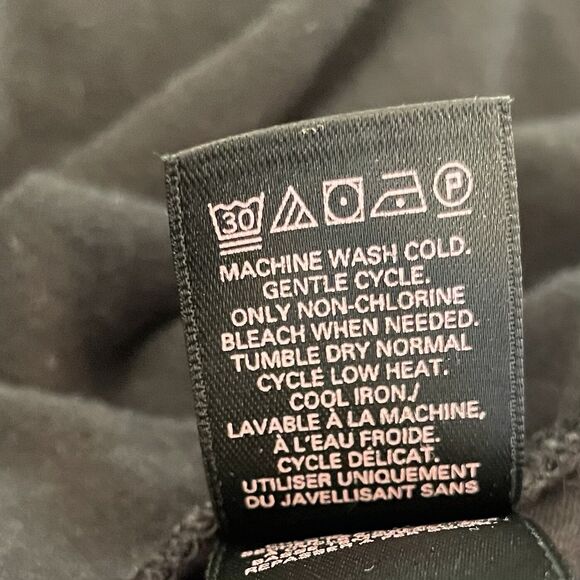 Victoria's Secret Peplum Top XL Deep Plunge V-Neck 3/4 sleeve zip V back - Picture 9 of 9